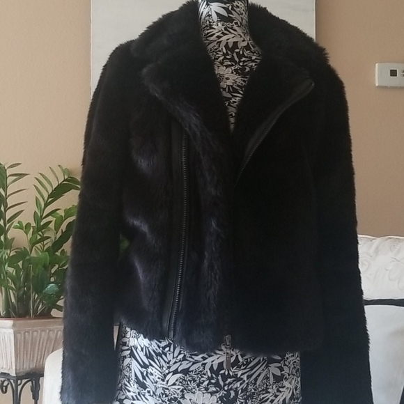 Faux Rabbit Fur Coat - Picture 1 of 8